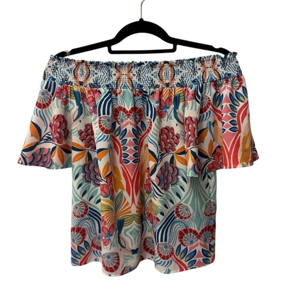 Flying Tomato Multicolor Off-Shoulder Blouse